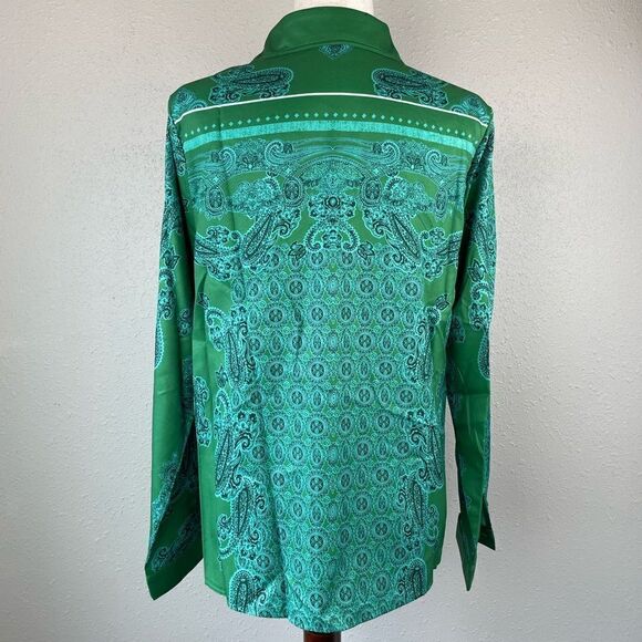 NWOT MISSLOOK Green Button Down Shirt Size L - Picture 5 of 7